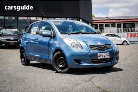 Blue 2007 Toyota Yaris Hatchback Yr
