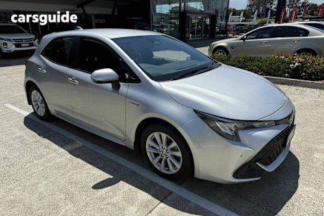 Silver 2023 Toyota Corolla Hatchback Ascent Sport Hybrid