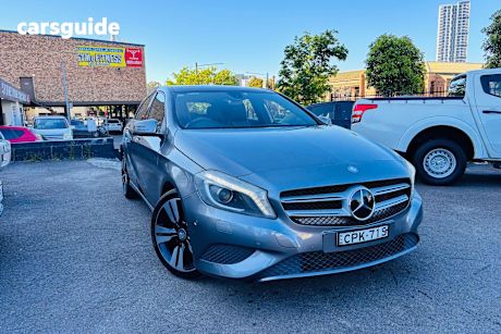 Grey 2013 Mercedes-Benz 200 Hatch BE 176 A200 HATCHBACK 5DR D-CT 7SP 1.6T