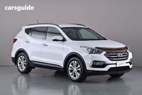 White 2015 Hyundai Santa FE Wagon Elite Crdi (4X4)
