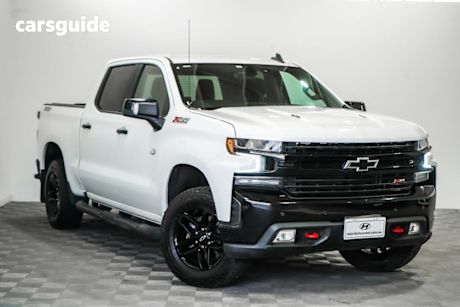 White 2021 Chevrolet Silverado Crew Cab Utility 1500 Lt Trail Boss