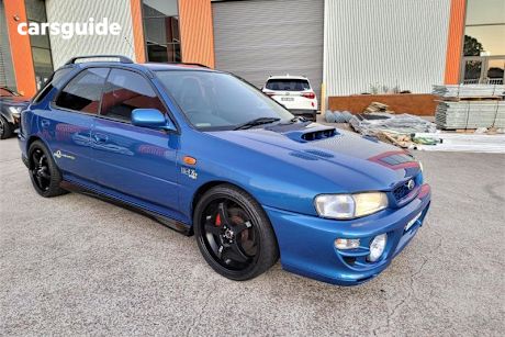 Blue 1997 Subaru Impreza Hatchback Wrx Club Spec