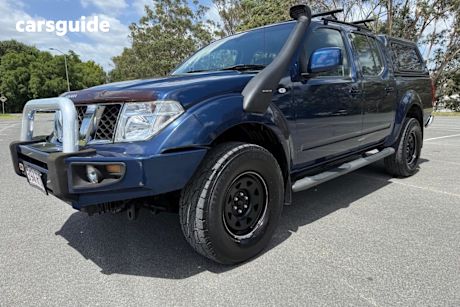 Blue 2011 Nissan Navara Dual Cab Pick-up St (4X4)
