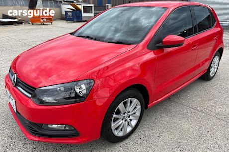 Red 2017 Volkswagen Polo Hatchback Urban (66Tsi)