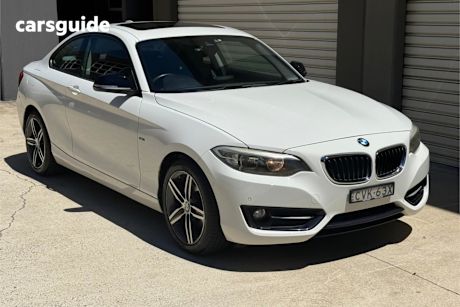 White 2014 BMW 220I Coupe Sport Line