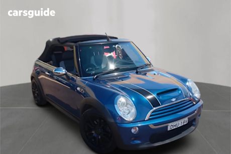 Blue 2007 Mini Cabrio Convertible COOPER S F