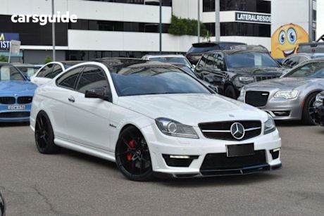 White 2012 Mercedes-Benz C63 Coupe Amg