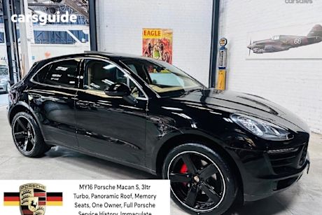 Black 2015 Porsche Macan Wagon S Diesel