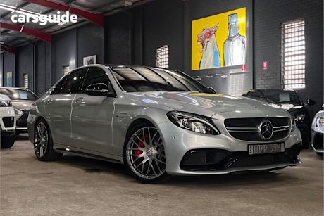 Silver 2016 Mercedes-Benz C63 Sedan S