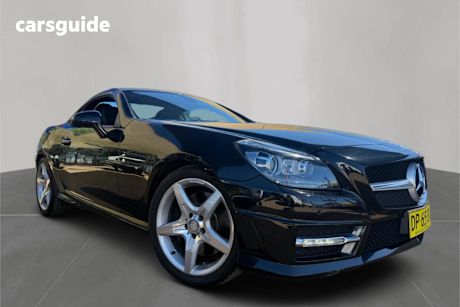 Black 2015 Mercedes-Benz SLK350 Convertible