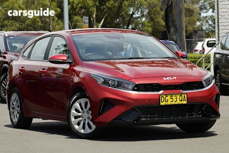 Red 2023 Kia Cerato Hatchback S