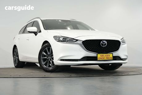 White 2019 Mazda 6 Wagon Sport