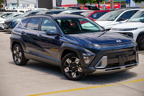 Blue 2025 Hyundai Kona Wagon Hybrid Elite