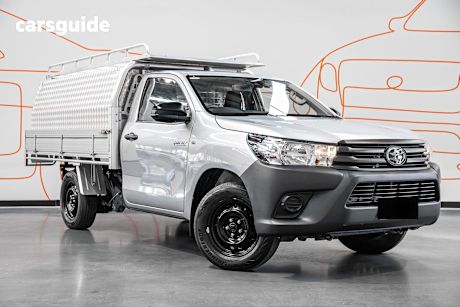Silver 2023 Toyota Hilux Cab Chassis Workmate (4X2)