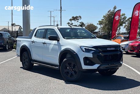 White 2025 Isuzu D-MAX Crew Cab Utility X-Terrain (4X4)