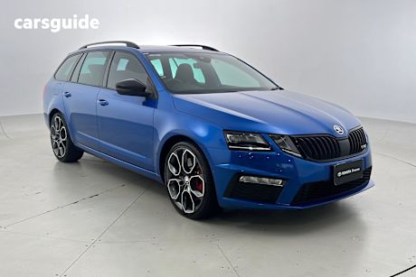Blue 2019 Skoda Octavia Wagon Rs 245
