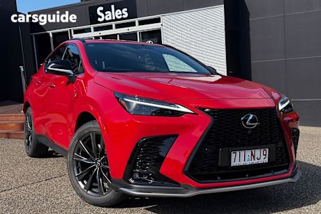 Red 2024 Lexus NX350H Wagon F Sport Hybrid 2Wd
