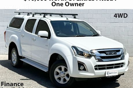 White 2018 Isuzu D-MAX Crew Cab Utility Ls-M Hi-Ride (4X4)