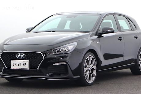 Black 2022 Hyundai I30 Hatchback N Line Premium