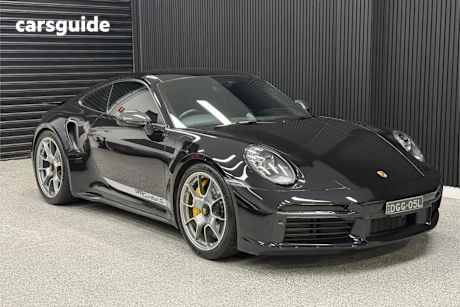 Black 2020 Porsche 911 Coupe Turbo S
