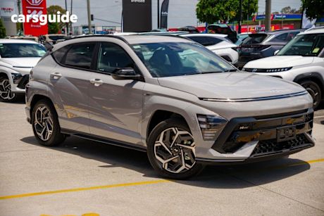Grey 2025 Hyundai Kona Wagon Hybrid Elite N Line