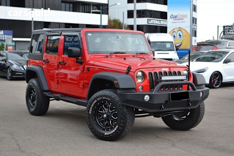 Red 2018 Jeep Wrangler Unlimited Softtop Sport (4X4)