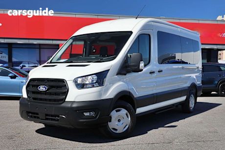 White 2024 Ford Transit Bus 410L Lwb (Rwd) Srw