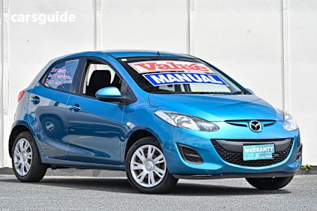 Blue 2012 Mazda 2 Hatchback Neo