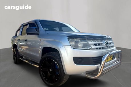 Silver 2012 Volkswagen Amarok Dual Cab Utility Tdi400 (4X4)