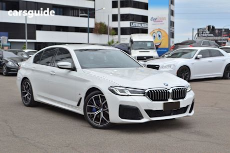 White 2023 BMW 530D Sedan M Sport Lci