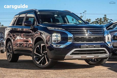 Blue 2025 Mitsubishi Outlander Wagon Phev Aspire 5 Seat (Awd)