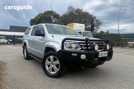 Silver 2017 Volkswagen Amarok Dual Cab Utility V6 Tdi 550 Sportline