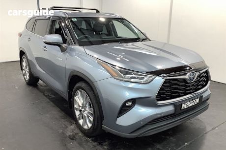 Blue 2022 Toyota Kluger Wagon Grande Hybrid Awd