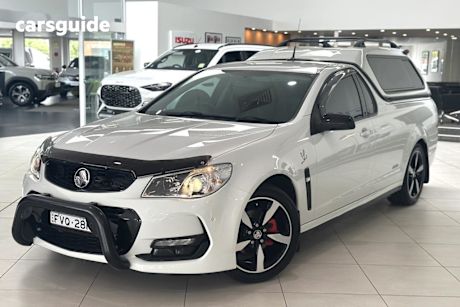 White 2016 Holden UTE Utility Sv6 Black Edition
