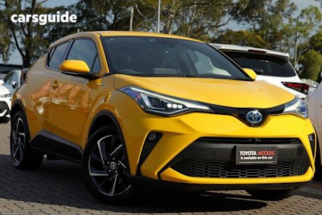Yellow 2019 Toyota C-HR Hatchback Koba (2Wd) (Hybrid)