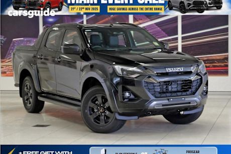 Black 2025 Isuzu D-MAX Crew Cab Utility X-Terrain (4X4)