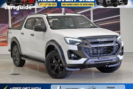 White 2025 Isuzu D-MAX Crew Cab Utility X-Terrain (4X4)