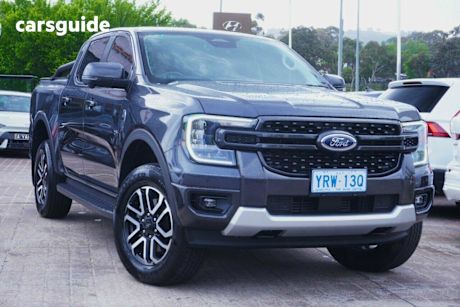Grey 2023 Ford Ranger Double Cab Pick Up Sport 3.0 (4X4)