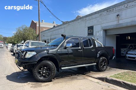 Black 2007 Nissan Navara Dual Cab Pick-up St-X (4X4)