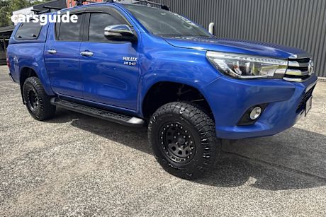 Blue 2016 Toyota Hilux Dual Cab Utility Sr5 (4X4)