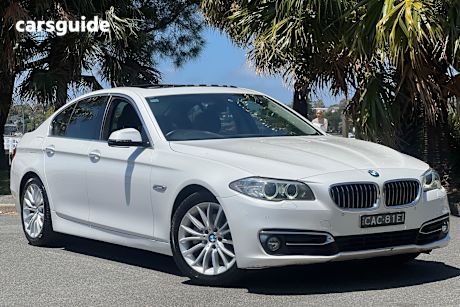 White 2013 BMW 5 Sedan 20I F10 MY13