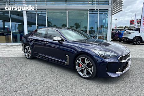 Blue 2019 Kia Stinger Sedan Gt (Red Leather)