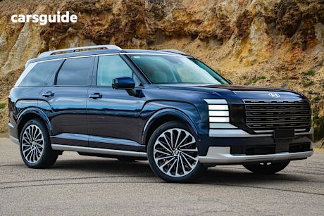 Blue 2025 Hyundai Palisade Wagon Calligraphy (7 Seat) Hev