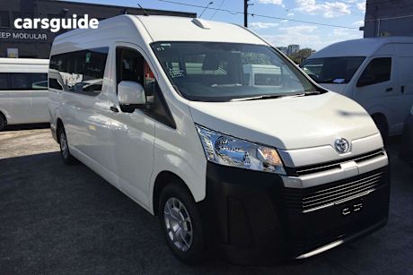 White 2021 Toyota HiAce Bus Slwb Commuter (12 Seats)
