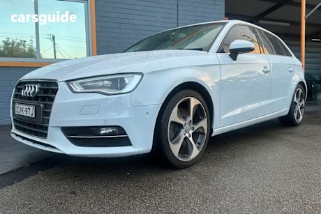 White 2014 Audi A3 Hatchback Sportback 1.8 Tfsi Ambition