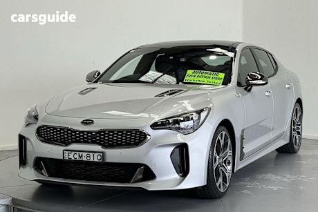 Silver 2018 Kia Stinger Sedan Gt (Black Leather)