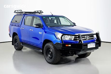Blue 2017 Toyota Hilux Dual Cab Utility Sr (4X4)