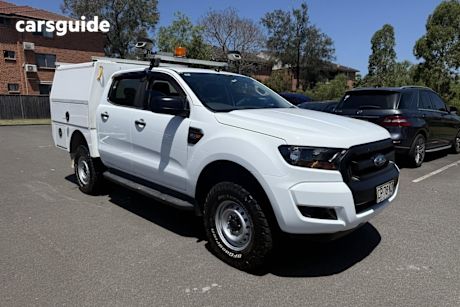 White 2017 Ford Ranger Crew Cab Chassis Xl 3.2 (4X4)