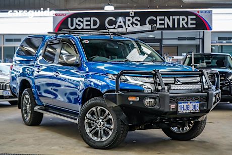Blue 2020 Mitsubishi Triton Double Cab Pick Up Gls (4X4)
