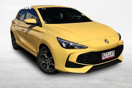 Yellow 2024 MG MG3 Hatchback Excite Hybrid+